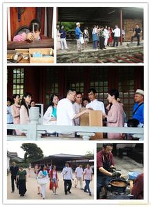 学员参观传统手工斫琴与材料处理（国家级文化产业示范基地：中国龙人古琴文化村斫琴坊）